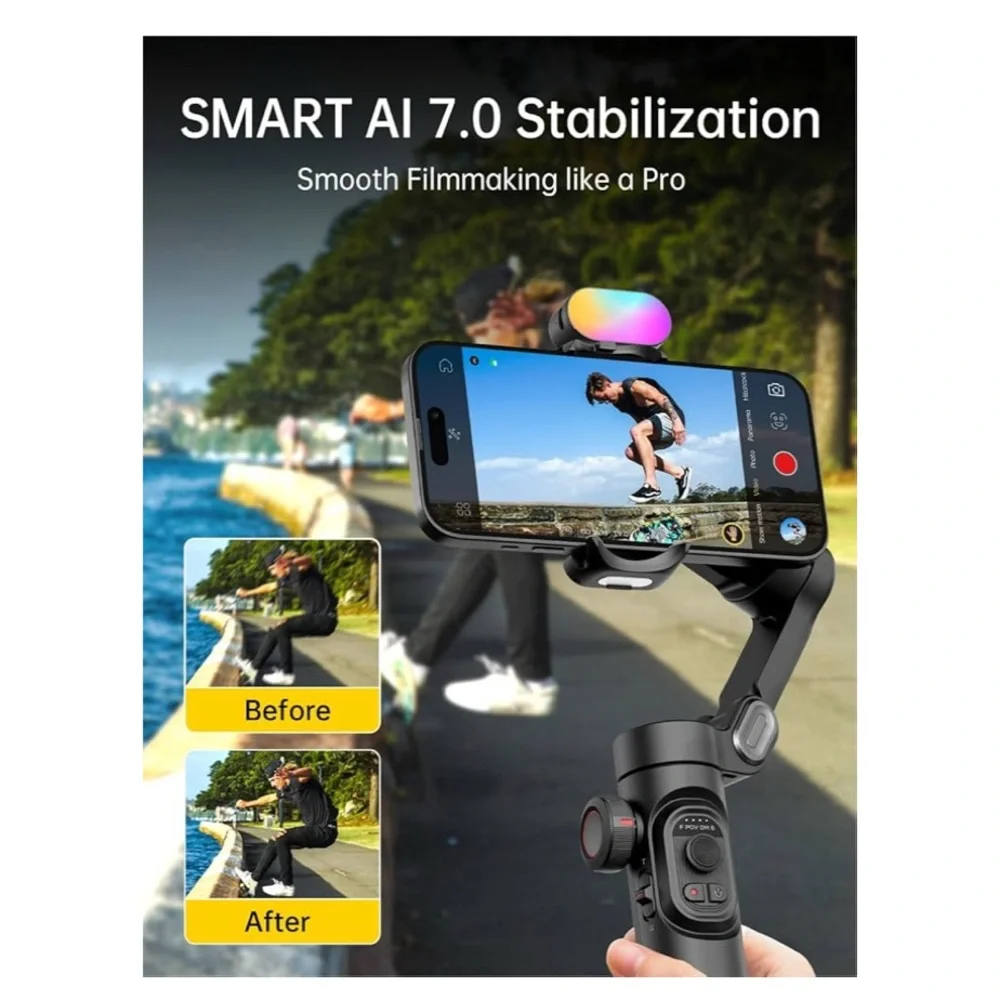 Black Smartphone Gimbal Stabilizer
